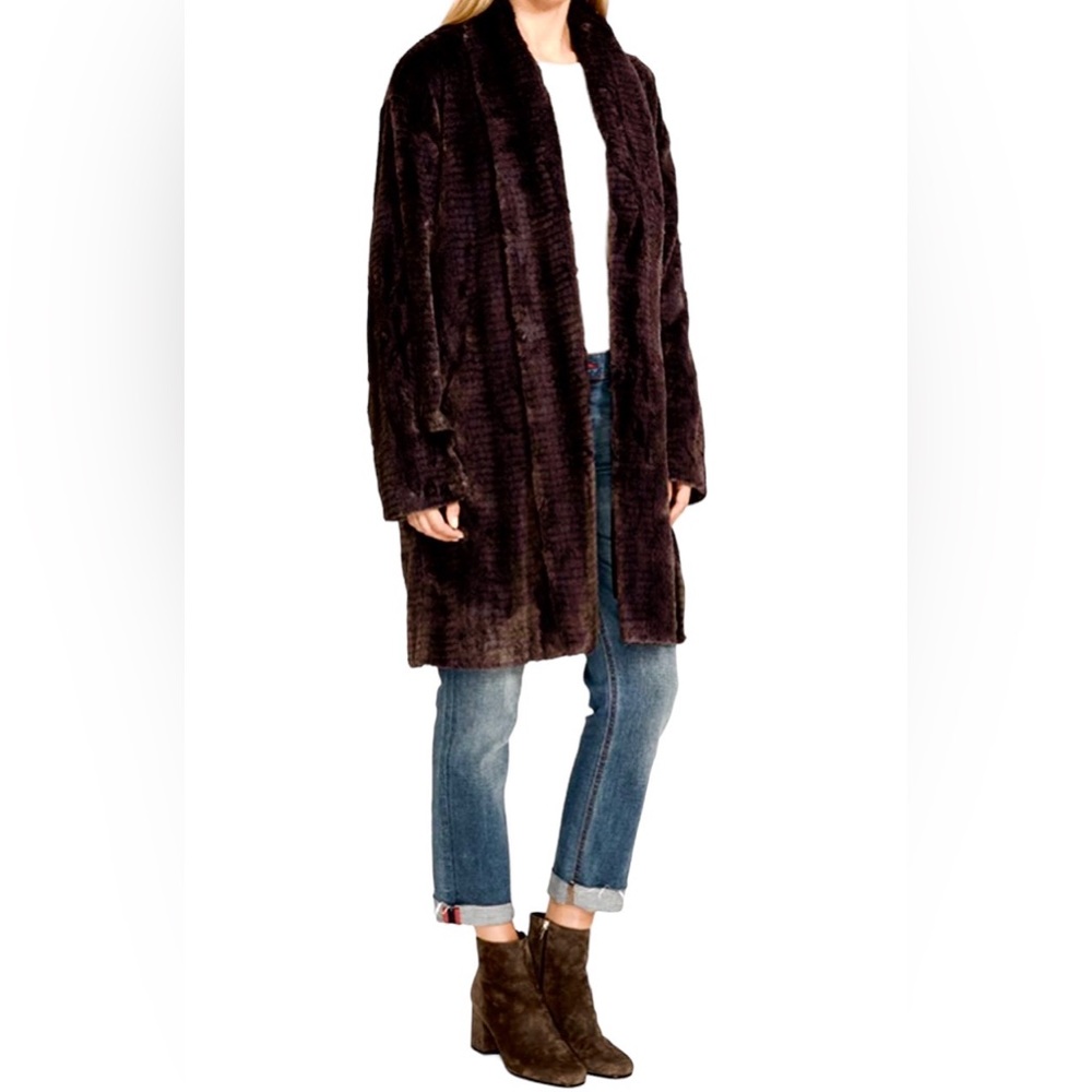 Johnny Was Faux Fur Coat NWOT